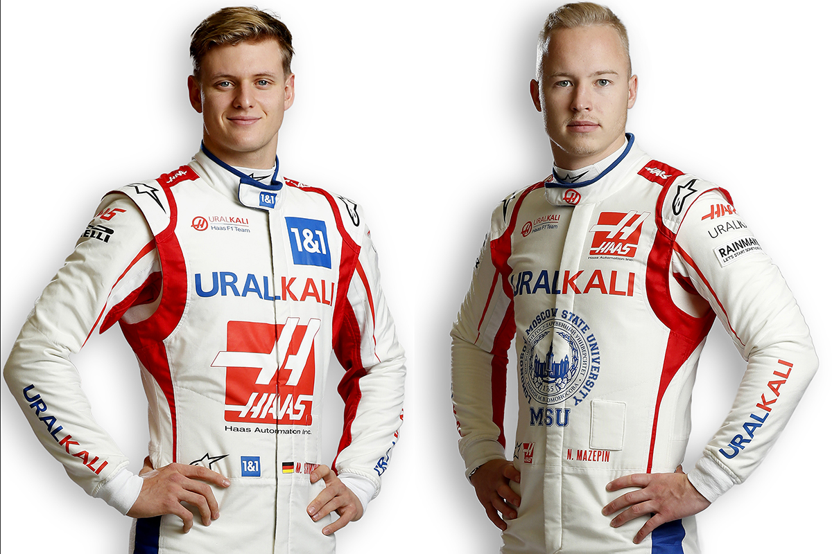 Formel 1 Mick Schumacher und Nikita Mazepin Credit: Haas