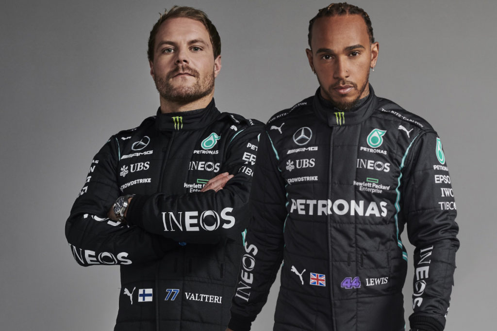 Valtteri Bottas und Lewis Hamilton Formel 1 Mercedes 2021