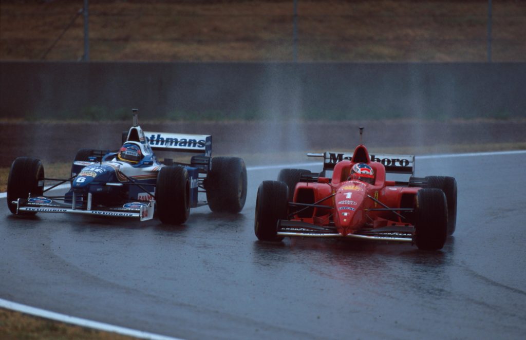 Michael Schumacher 1996 in Spanien Credit: F1/Twitter