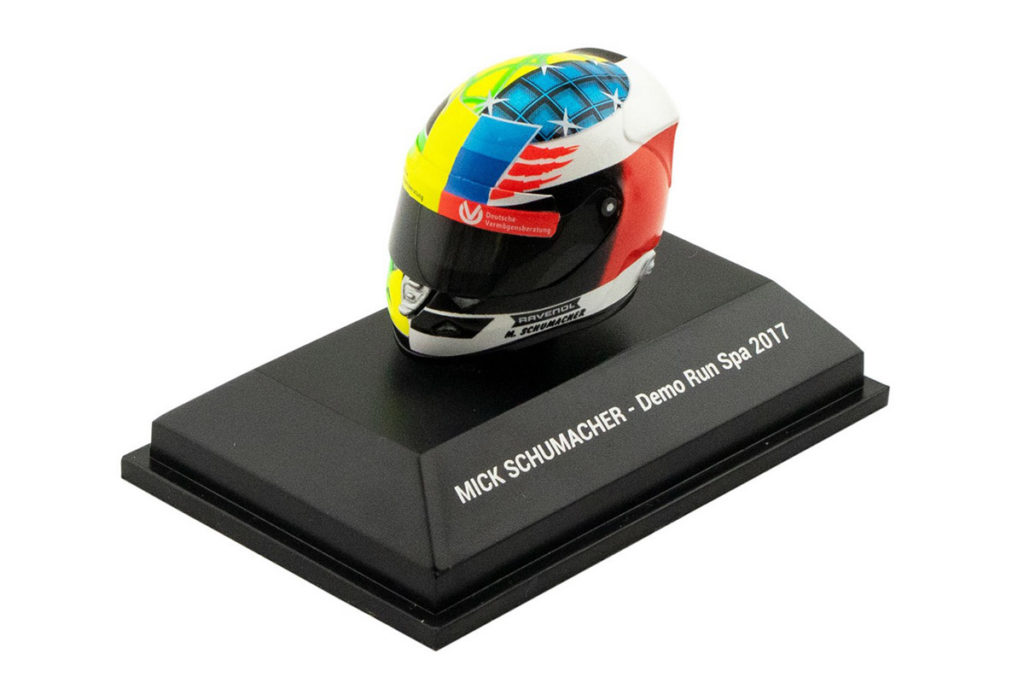 Formel 1 Mick Schumacher Spa 2017 Mini Helm Fanartikel