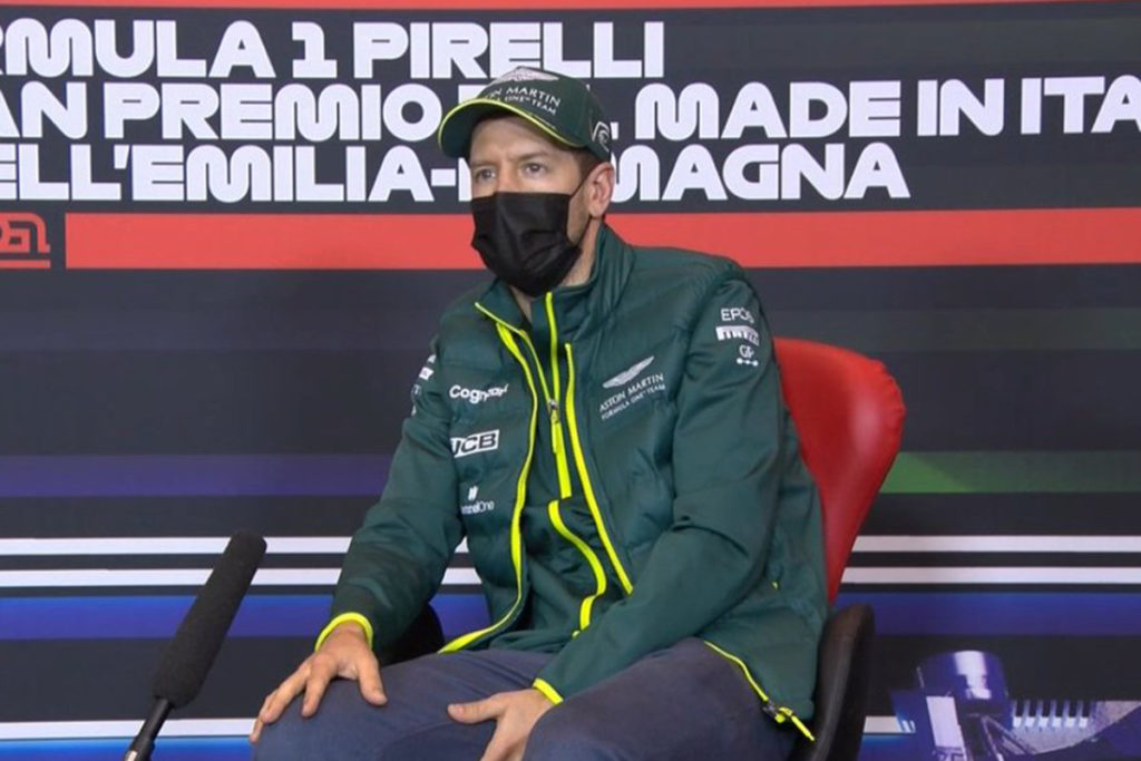 Neue Teile für Vettels Aston Martin 1 Formel 1 Sebastian Vettel Imola GP Pressekonferenz