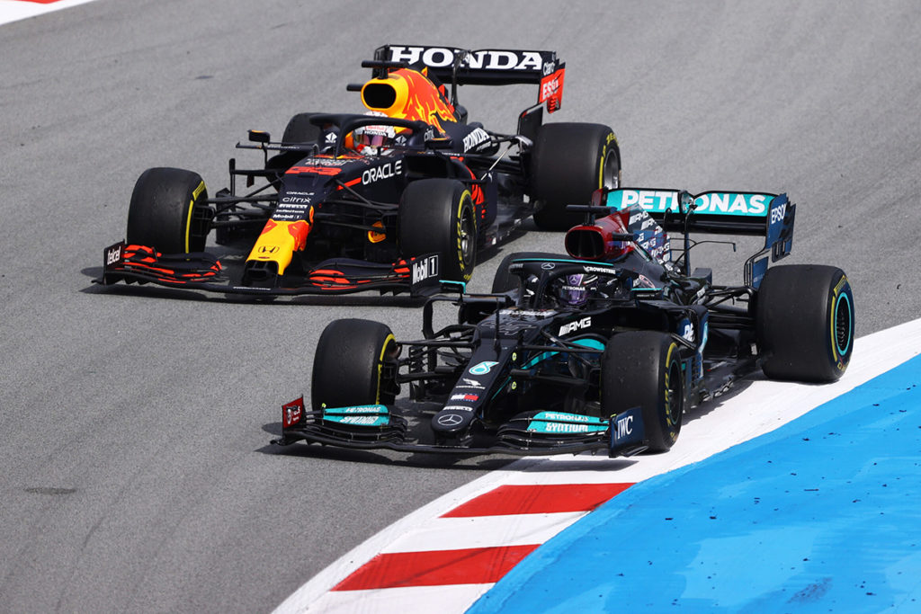 Formel 1 Lewis Hamilton Mercedes Max Verstappen Red Bull Spanien GP 2021