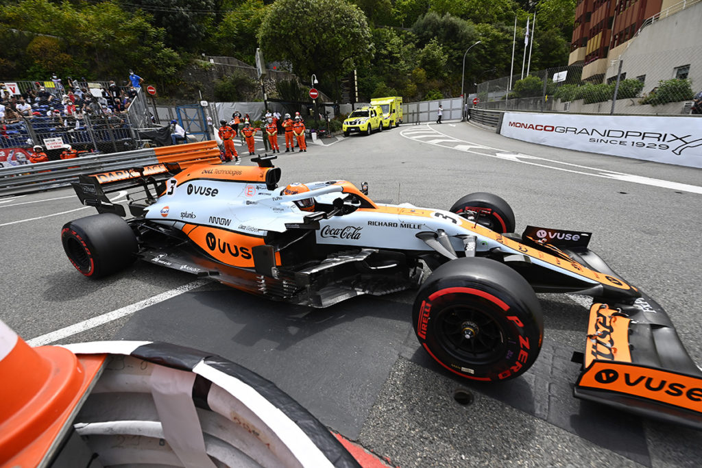 Formel 1 Daniel Ricciardo McLaren Monaco GP Quali 2021