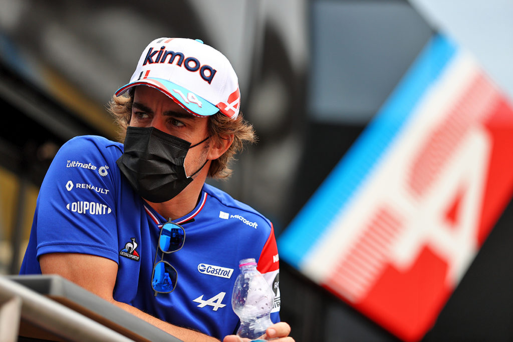 Formel 1 Fernando Alonso Alpine Frankreich GP