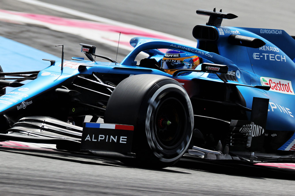 Formel 1 Fernando Alonso Alpine Frankreich GP 2