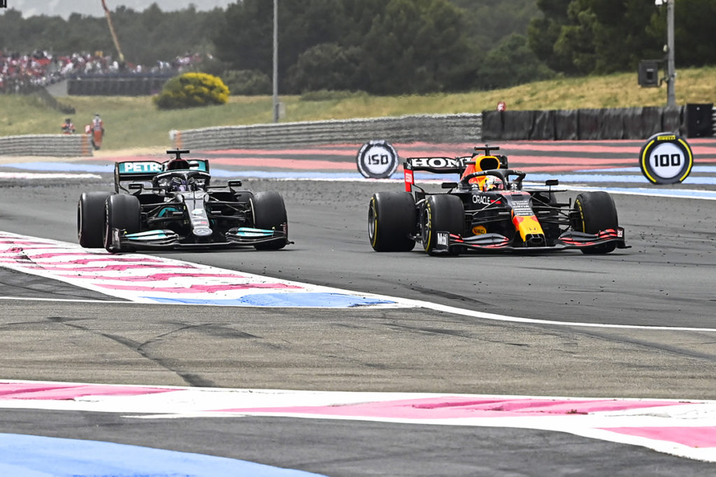 Formel 1 Max Verstappen Red Bull Lewis Hamilton Mercedes Frankreich GP 2021