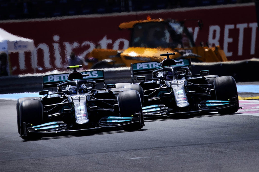 Formel 1 Mercedes Valtteri Bottas Lewis Hamilton Frankreich GP 2021 Quali