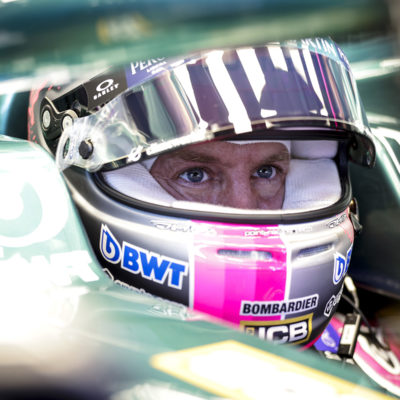 Formel 1 Sebastian Vettel Aston Martin 2021 Cockpit