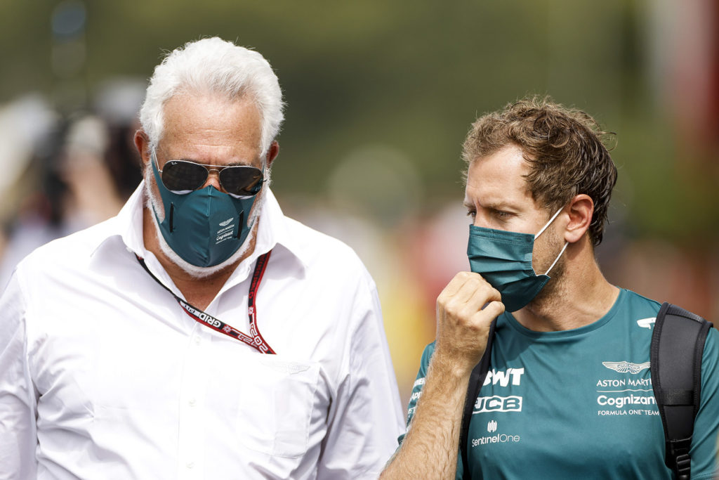 Formel 1 Lawrence Stroll und Sebastian Vettel Aston Martin 2021