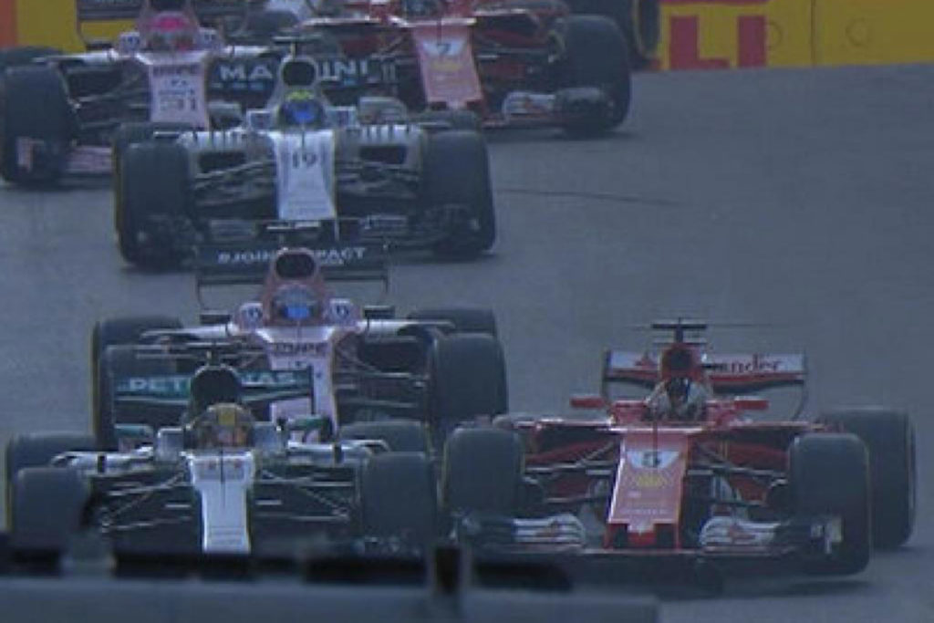 Formel 1 Baku 2017 Vettel Hamilton Vorfall