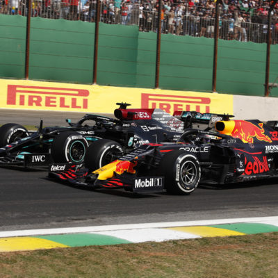 Formel 1 Max Verstappen Red Bull Lewis Hamilton Mercedes Brasilien GP 2021