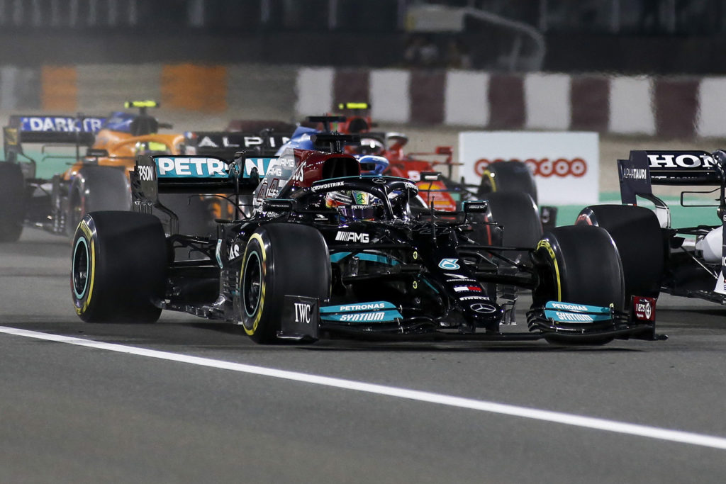 Formel 1 Lewis Hamilton Mercedes Katar GP Rennen 2021