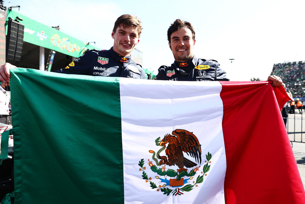 Formel 1 Max Verstappen und Sergio Perez Red Bull Mexico GP 2021