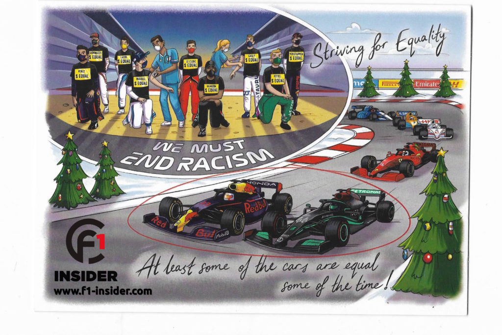 Bernie Ecclestone Weihnachtskarte 2021 Formel 1 christmas card