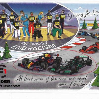 Bernie Ecclestone Weihnachtskarte 2021 Formel 1 christmas card