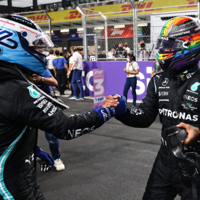 Formel 1 Valtteri Bottas und Lewis Hamilton Mercedes Saudi Arabien GP 2021 Quali