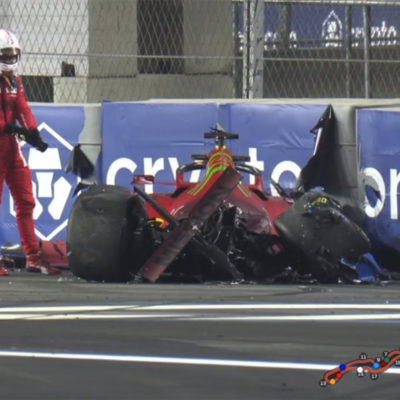 Formel 1 Charles Leclerc Ferrari Saudi Arabien GP FP2 Crash 3 2