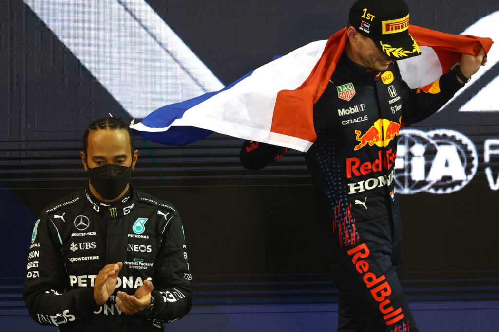 Formel 1 Lewis Hamilton Max Verstappen Abu Dhabi GP 2021