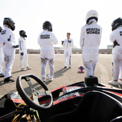 Formel 1 Sebastian Vettel Kart Event für Frauen in Saudi Arabien 2021