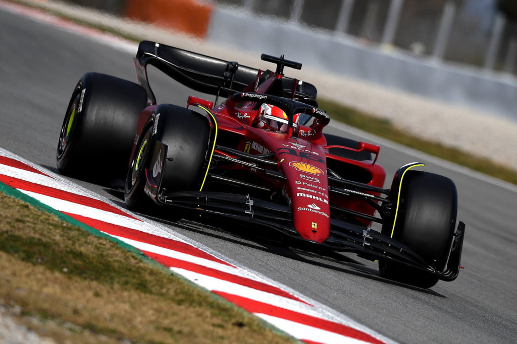 Formel 1 Ferrari Leclerc 2022 Barcelona Test