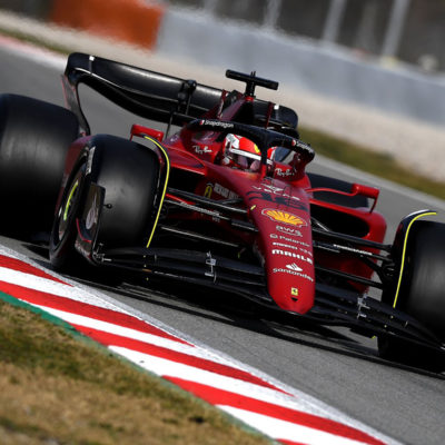 Formel 1 Ferrari Leclerc 2022 Barcelona Test