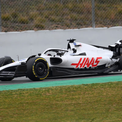 Formel 1 Haas ohne Sponsor Uralkali Barcelona Test 2022