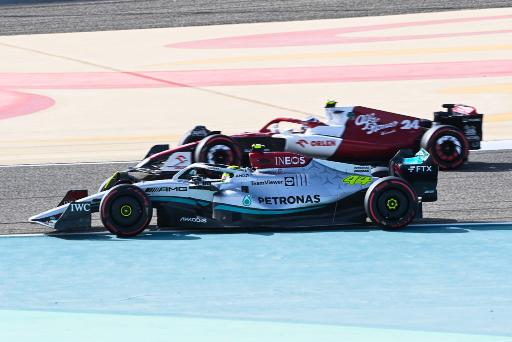 Formel 1 Mercedes Lewis Hamilton Alfa Romeo Bahrain GP 2022