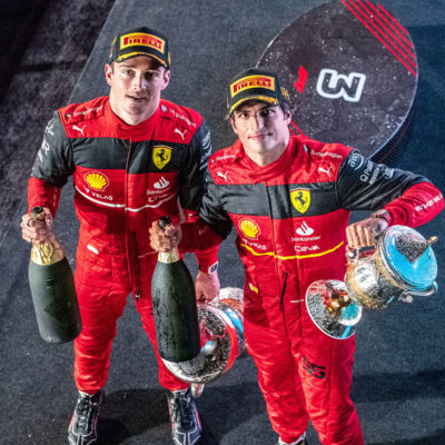Formel 1 Charles Leclerc und Carlos Sainz Ferrari Bahrain GP 2022