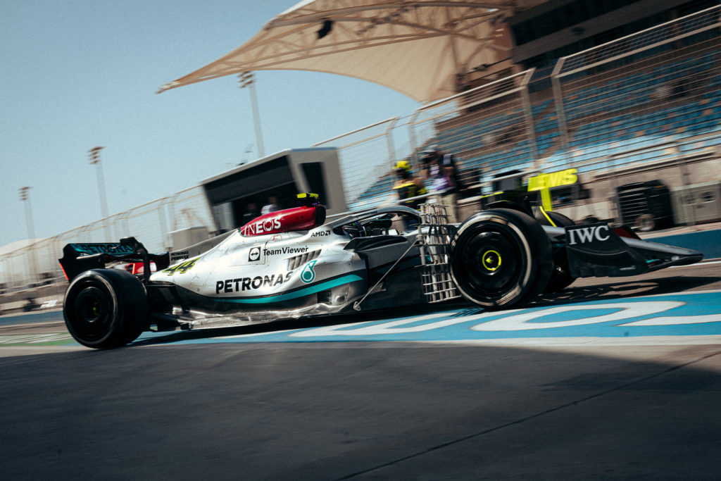 Formel 1 Mercedes Bahrain Lewis Hamilton Test 2022