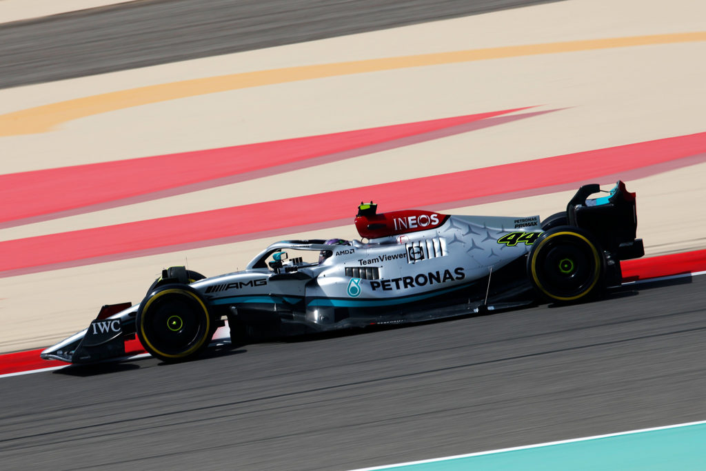 Formel 1 Mercedes Bahrain Lewis Hamilton Test 2022