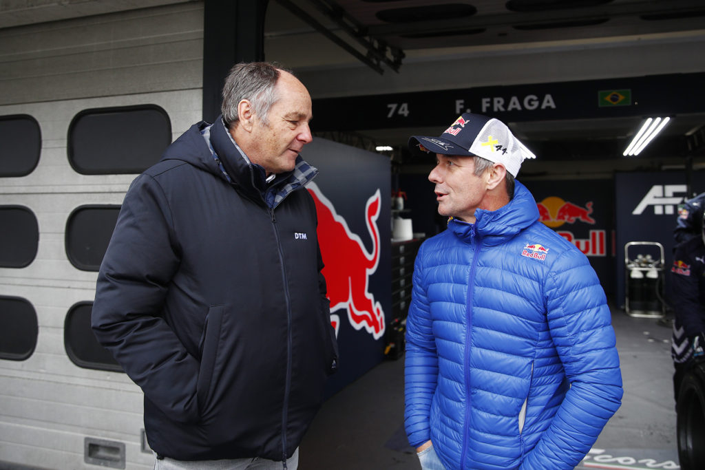 DTM Gerhard Berger mit Sebastien Loeb. Credit: Hoch Zwei / DTM