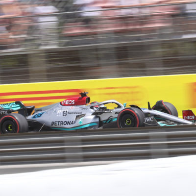 Formel 1 Mercedes Russell Barcelona 2022