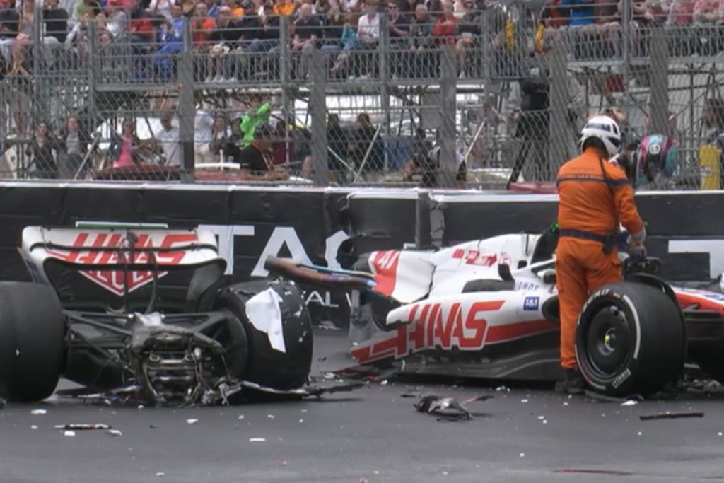 Formel 1 Mick Schumacher Haas Monaco Crash 2022