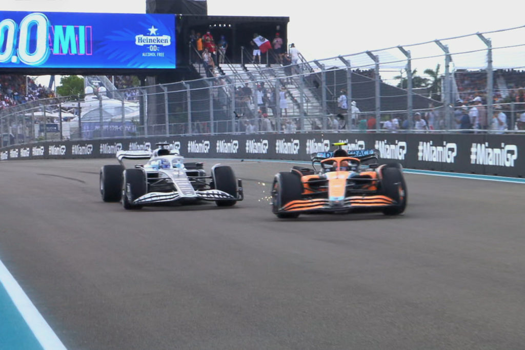 Formel 1 Norris Gasly Crash Miami 2022