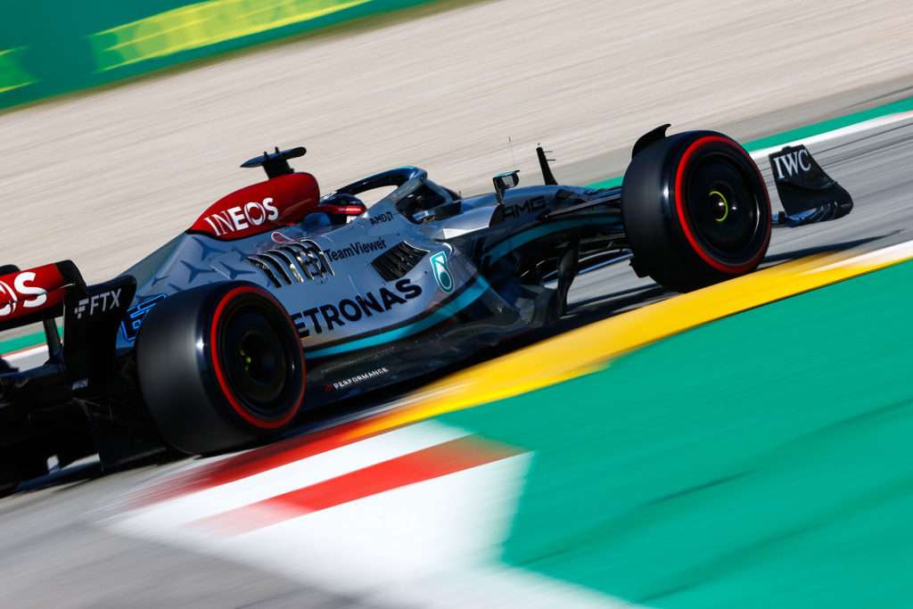 Formel 1 George Russell Mercedes Barcelona 2022