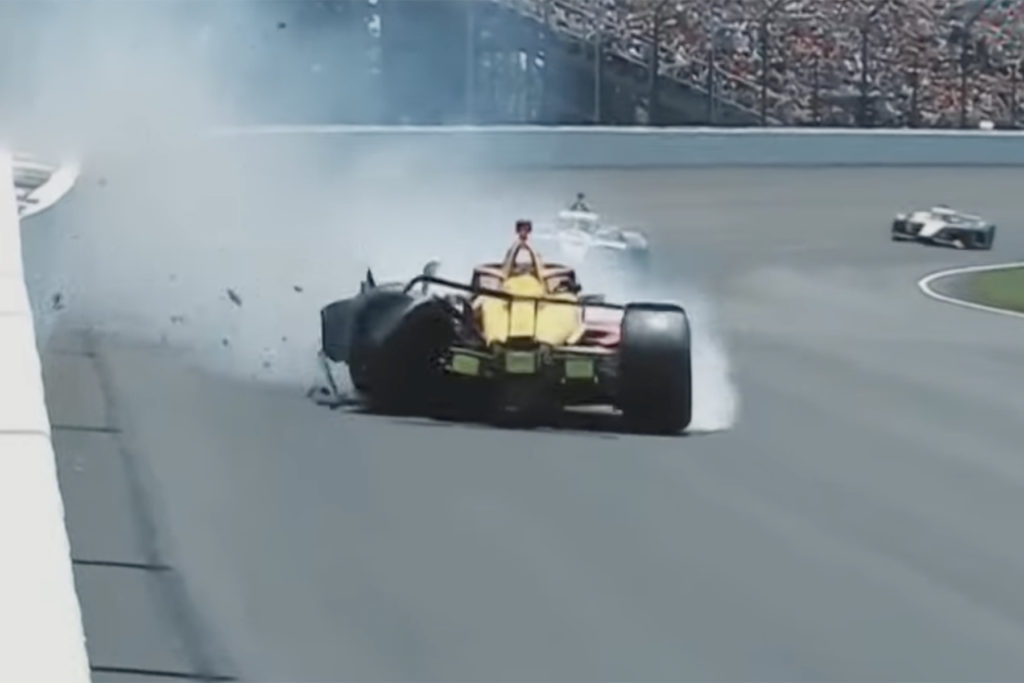 Indy 500 Grosjean Crash 2022