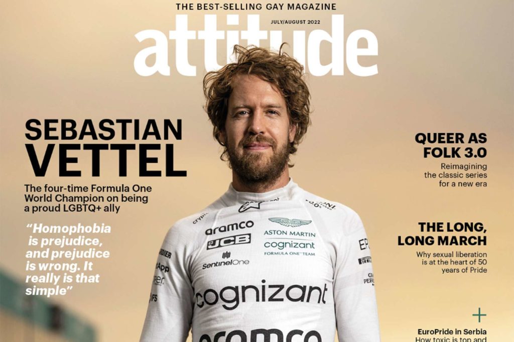 Sebastian Vettel Attitude Magazin Cover 2022