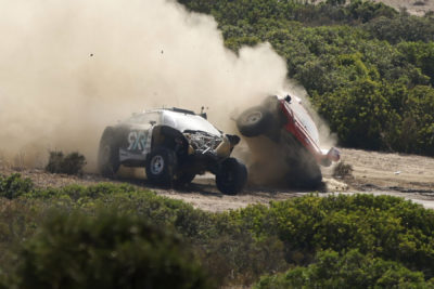 Extreme E Sardinien 2022 crash involving Rosberg X Racing and Acciona | Sainz XE Team