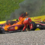 Formel 1 Sainz Ferrari Feuer Spielberg 2022