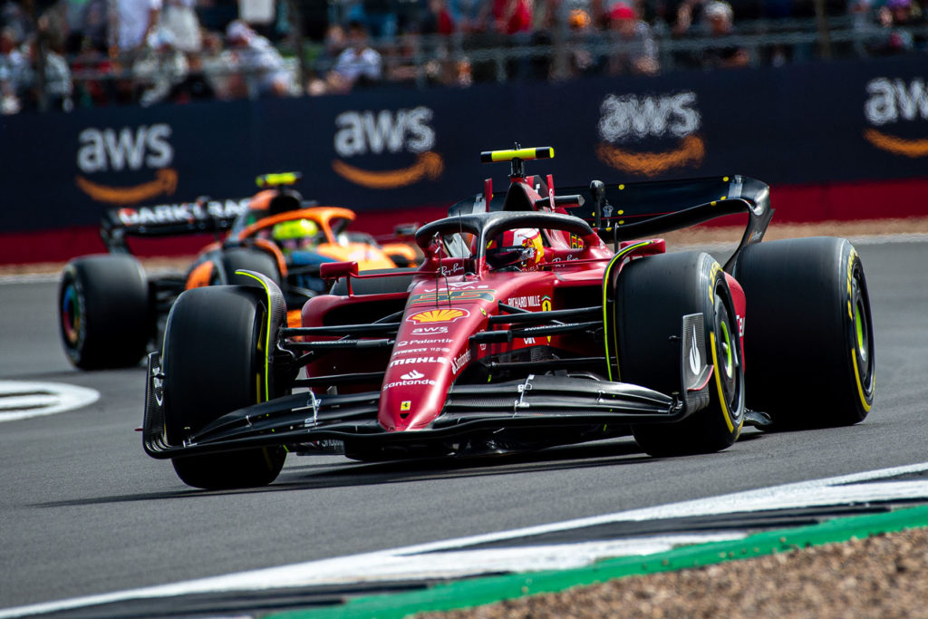 Formel 1 Carlos Sainz Ferrari Silverstone Großbritannien GP 2022