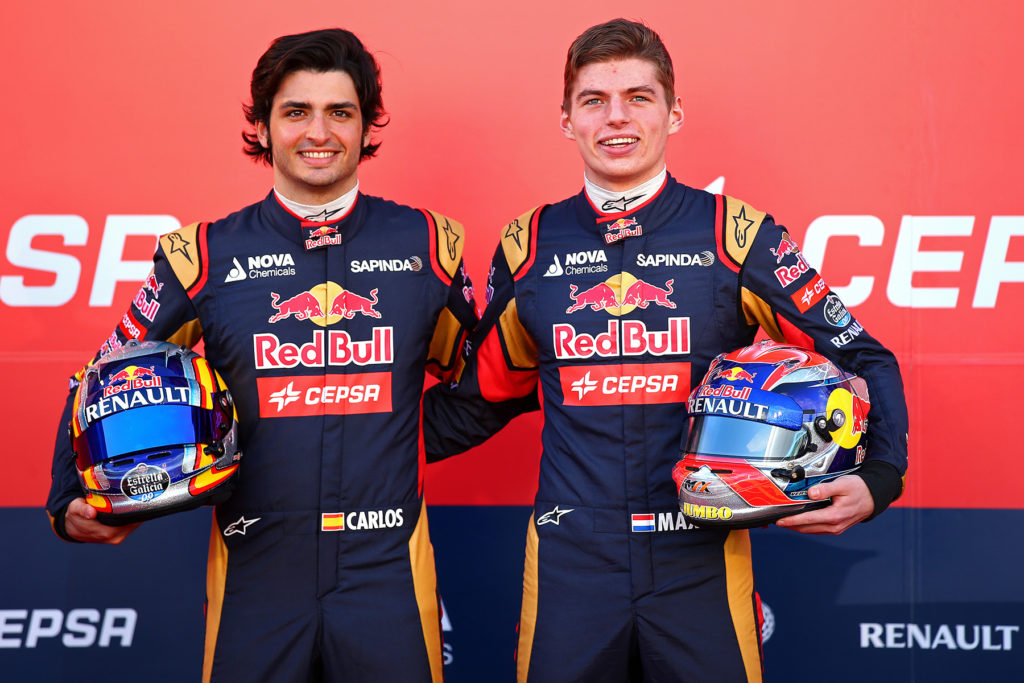 Formel 1 Max Verstappen und Carlos Sainz jr. 2015 Toro Rosso