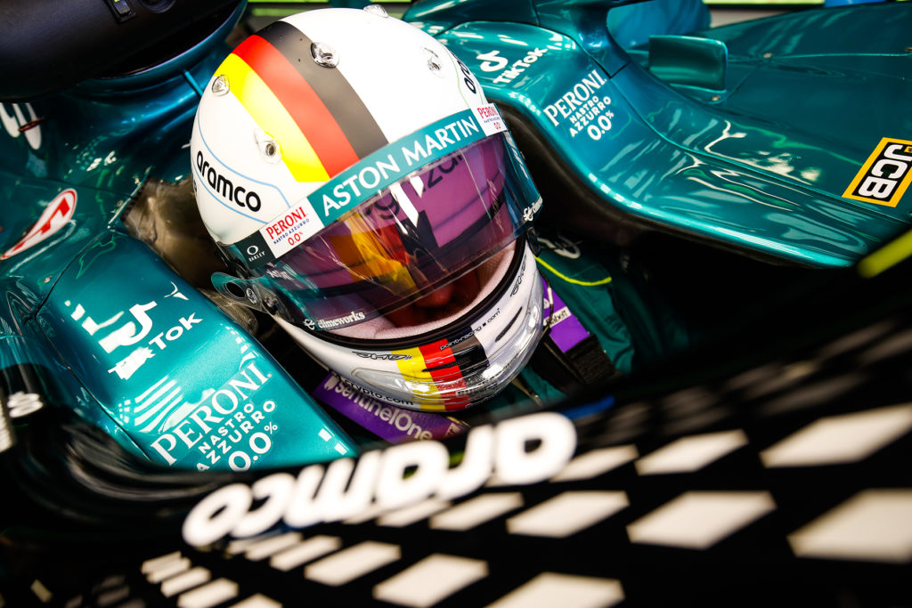 Formel 1 Sebastian Vettel Aston Martin Silverstone Großbritannien GP 2022