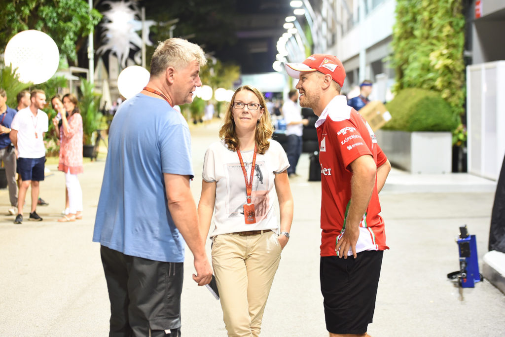 Formel 1 Sebastian Vettel Bianca Garloff und Ralf Bach