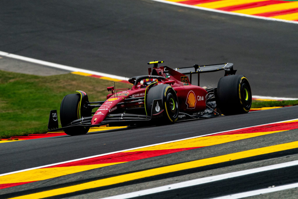 Formel 1 Carlos Sainz jr. Ferrari Spa 2022