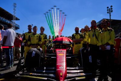 Formel 1 Charles Leclerc Ferrari Fliegerstaffel Monza ItalienGP 2022