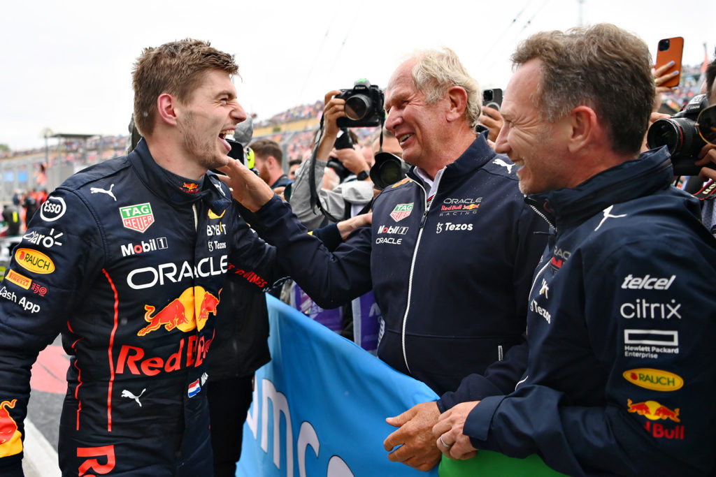 Formel 1 Max Verstappen Dr. Helmut Marko Christian Horner Red Bull 2022