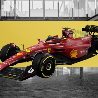 Formel 1 Ferrari Monza Gelb 2022