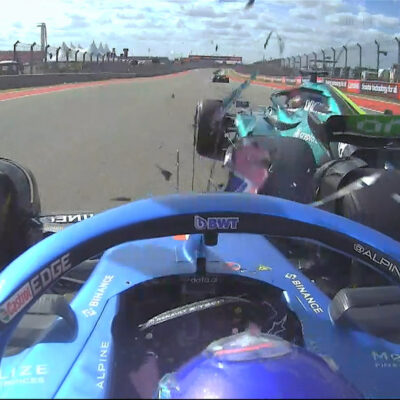 Formel 1 Alonso Stroll Crash Austin 2022 02