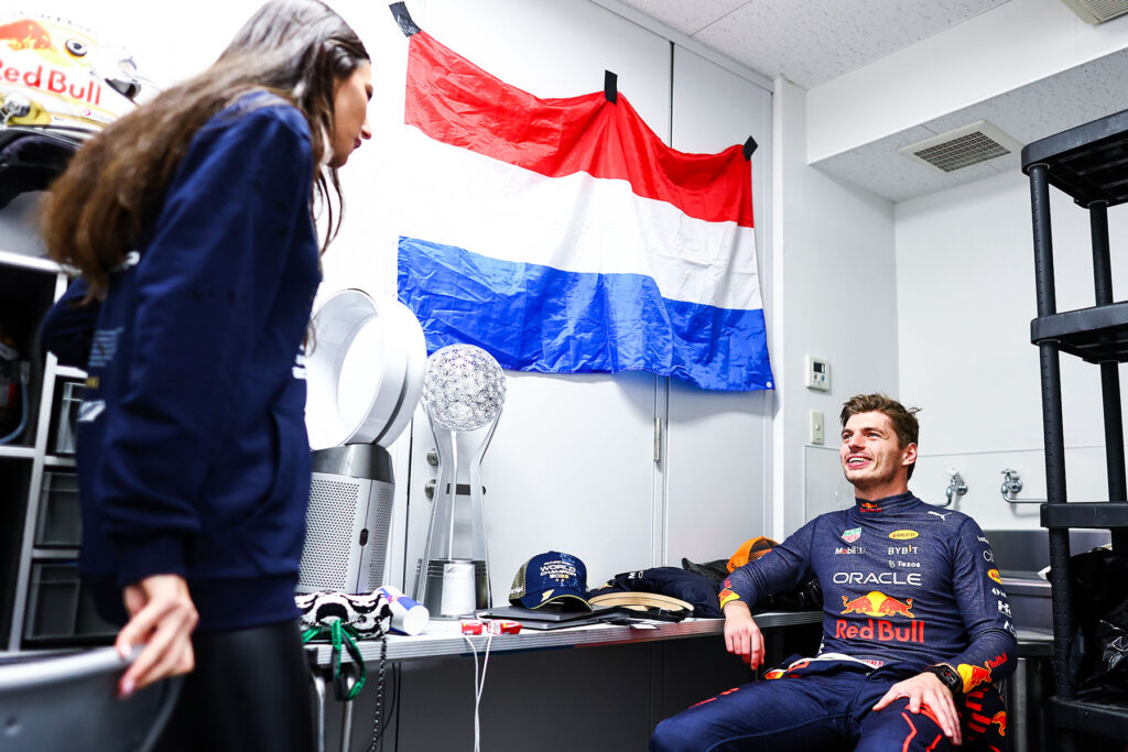 Formel 1 Max Verstappen Red Bull Japan GP 2022 Weltmeister Titel Nr. 2