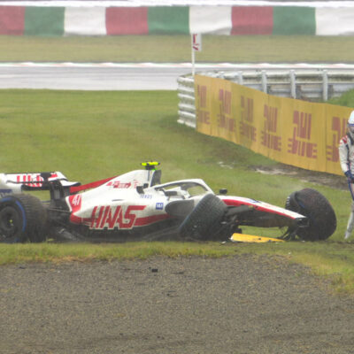 Formel 1 Mick Schumacher Suzuka Crash 2022 FP1